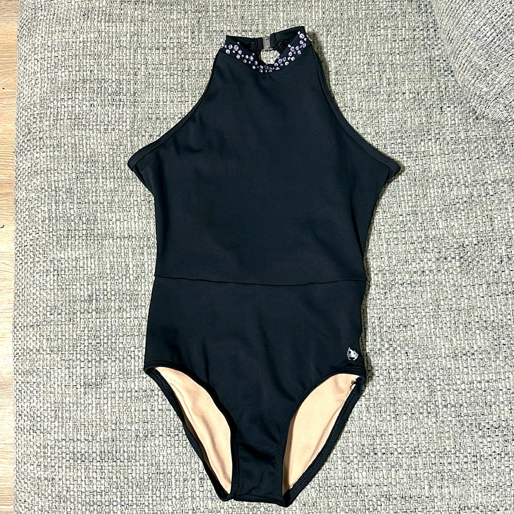 MARIIA DANCEWEAR BLACK LEOTARD CHILD L